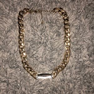 Gold chain with gem